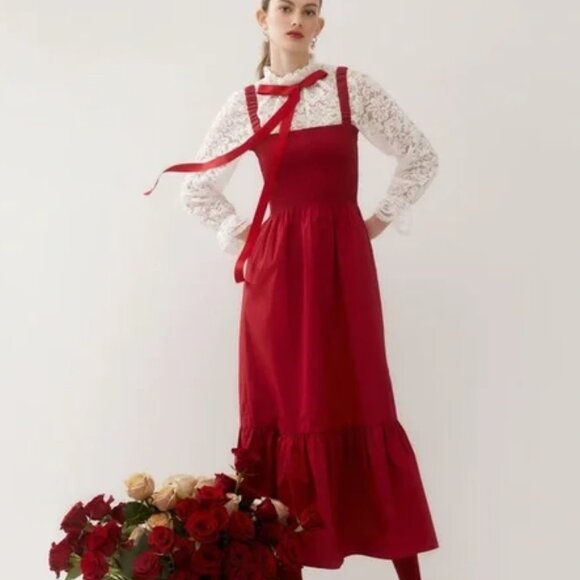 Hill House Home Dresses & Skirts - Hill House Home Anjuli Nap Dress - Victorian Red